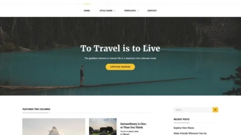 Download Free WordPress Theme - Travelore Free WordPress Theme