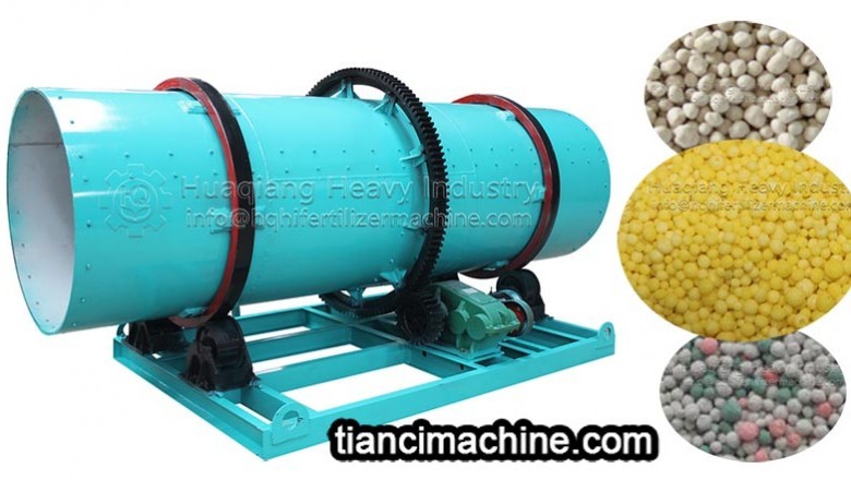 Granulation process of compound fertilizer production equipment drum granulator