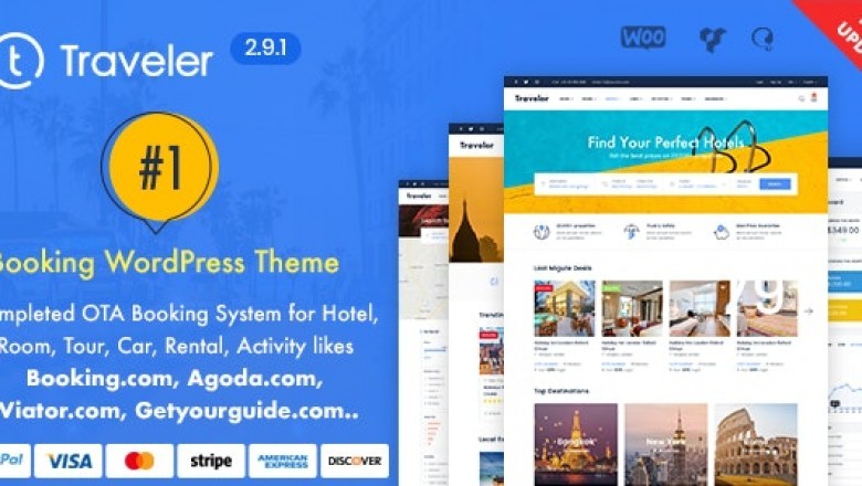 Travel Booking WordPress Theme.