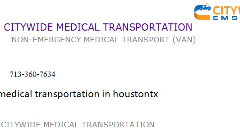 Find Citywide Medical Transportation Solution