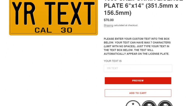 1930 california license plate