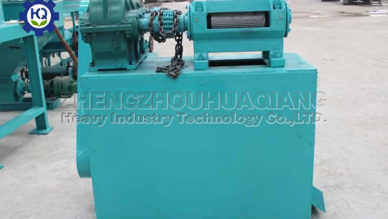 Extrusion granulation production line without drying double roller