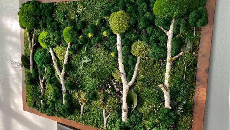 wall moss art