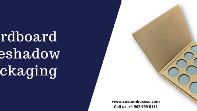 Cardboard eyeshadow packaging with unique designs