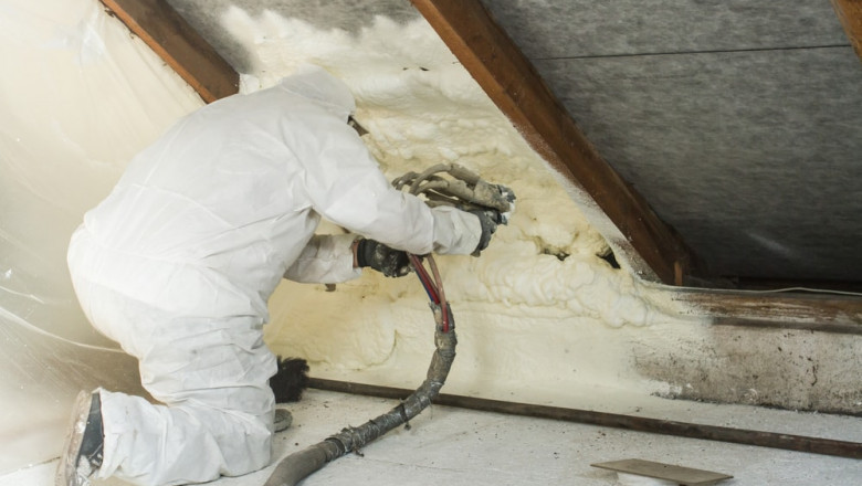 Three spray foam insulation