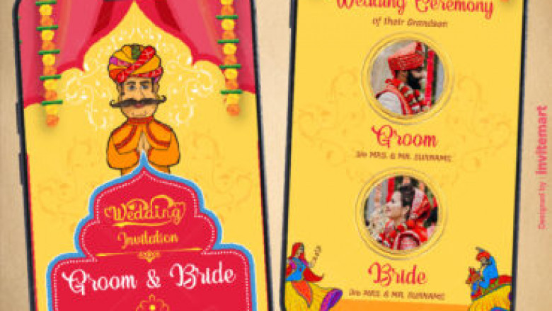Invitation card with google map link