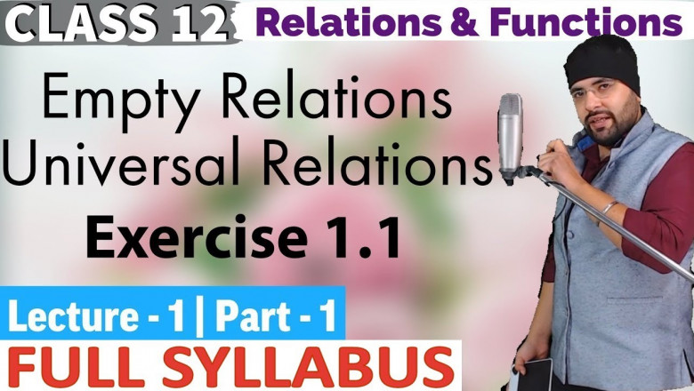 Exercise 1.1 Relations and Functions Class 12 Maths Chapter 1