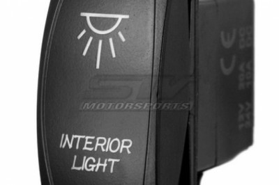 Laser rocker switch and rocker switch