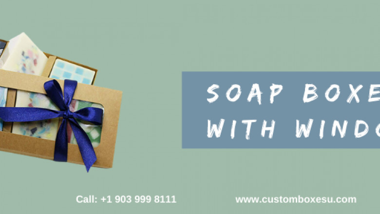 Soap boxes with window in unique styles