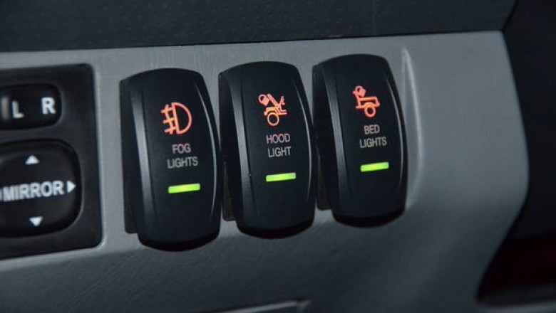 LED LIGHT BAR LASER ROCKER SWITCH