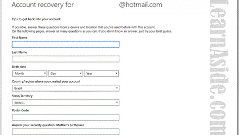 How To Recover Hotmail Account | Old Account