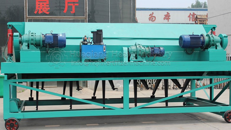 Trough aerobic fermentation process of chicken manure organic fertilizer production line