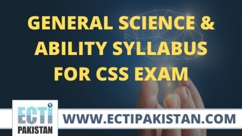 CSS Syllabus for General Science & Ability