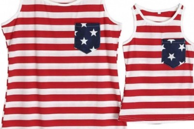 Mommy & Me Matching American Flag Tank Top