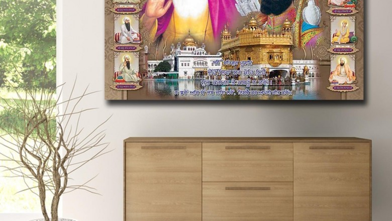 Ten Sikh Gurus with Golden Temple Background | Buy With Print My Space on Etsy