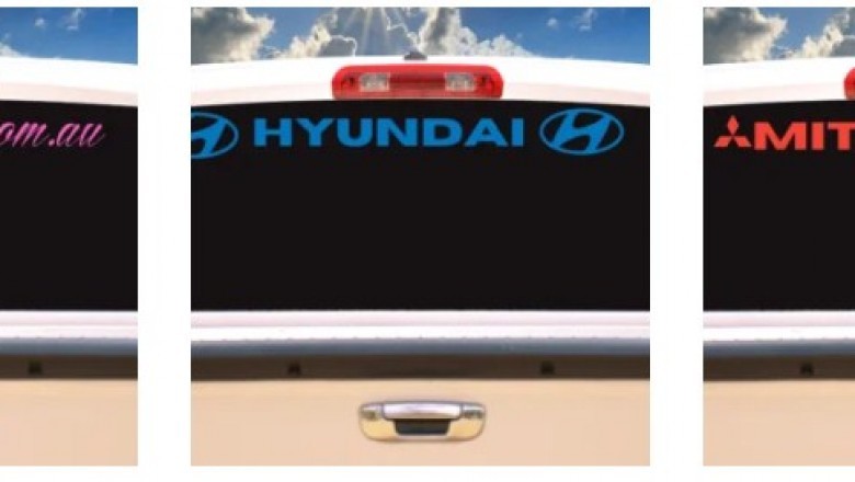 Custom Window Banners - Brag Stickers