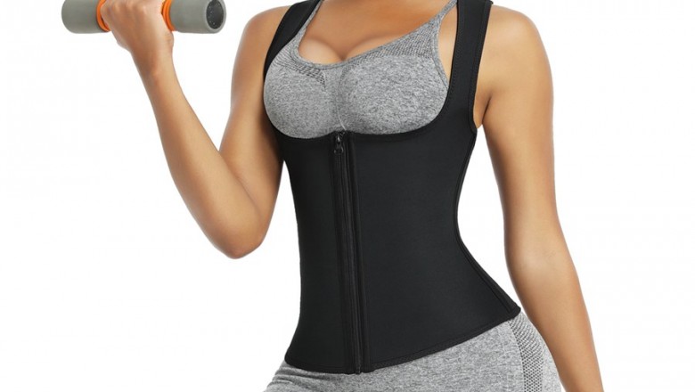 Neoprene Waist Trainer Vest With Front Zipper Hourglass Figure