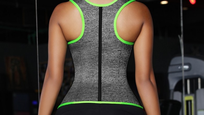 Tummy Control Neoprene Sweat Vest 7 Steel Bones Fat Burning