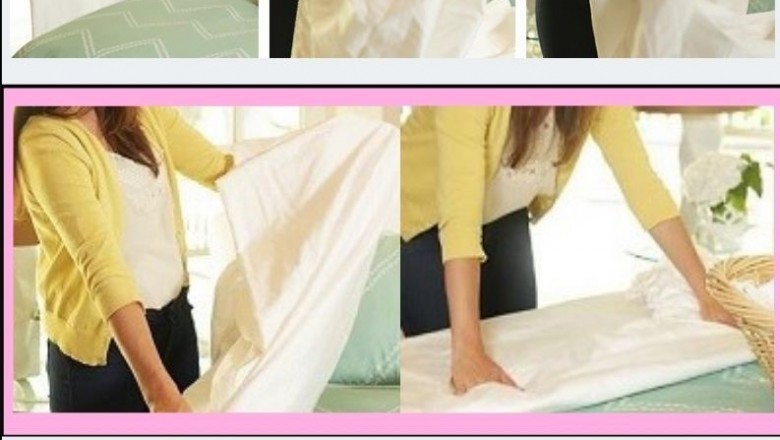 HOW TO FOLD A FITTED SHEET