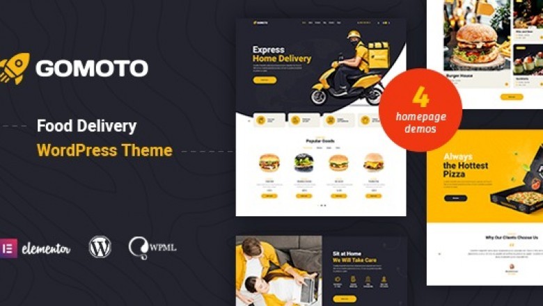Gomoto - Food Delivery & Medical Supplies WordPress Theme.