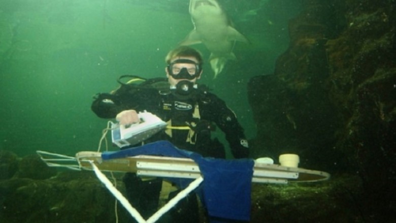 Extreme ironing
