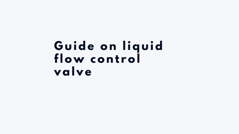 Guide on liquid flow control valve