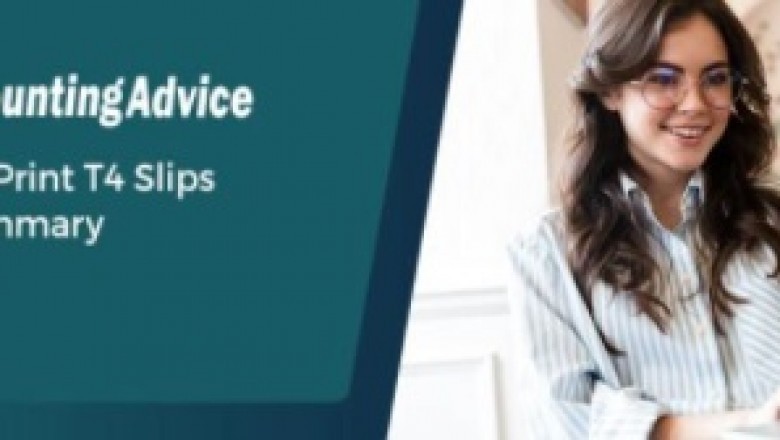 Step: To Print T4 Slips and Summary in Sage