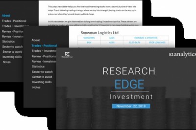 RESEARCH EDGE - INVESTMENT LETTER- FOR LONG TERM INVESTMENT
