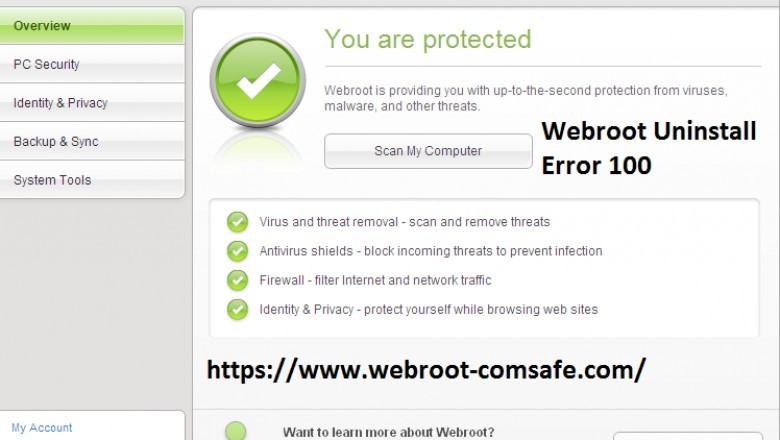 What is the Method To Resolve Webroot Uninstall Error 100? - www.webroot.com/safe
