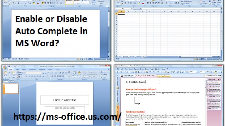 How do I turn off word AutoText? - office.com/setup