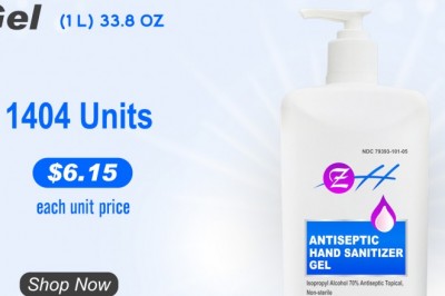 Antiseptic Hand Sanitizer Gel – (1L – 33.8 oz)