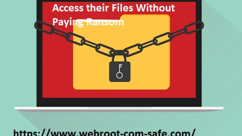 How User can Access their Files Without Paying Ransom or Restore From Backup?