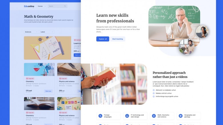 Online Website Design for Education