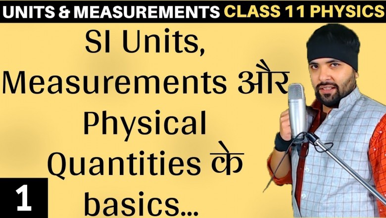 Basics of Units and Measurements Class 11 Physics IIT JEE Mains/Neet