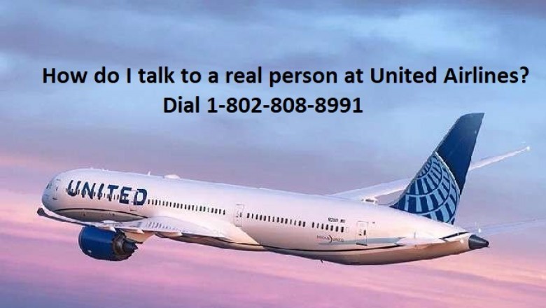 How do I talk to a real person at United Airlines?