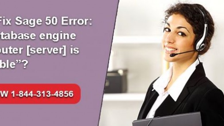 How to fix sage 50 database engine on computer server is unavailable.