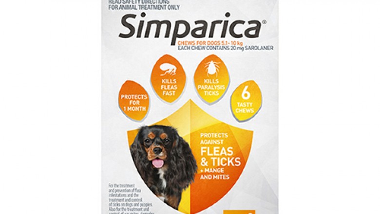 Buy Simparica Chewables For Small Dogs 5.1-10 Kg Orange | DiscountPetCare
