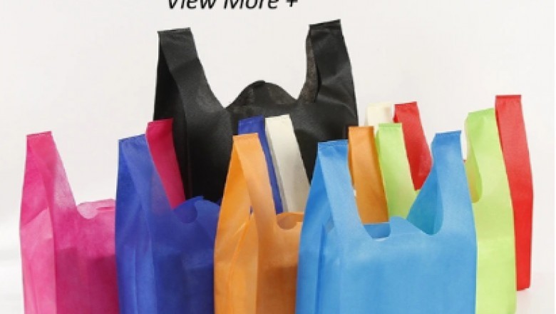 Non woven shopping bag with t shit handle/eco friendly non woven vest bag/cloth carry bag for supermarket