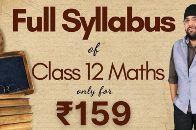 Full syllabus of Class 12 Maths | YouTube Membership