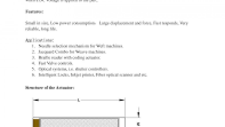 Important Information About the piezo sensor