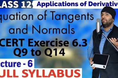 NCERT Exercise 6.3 Applications of Derivatives Class 12 Maths IIT JEE Mains