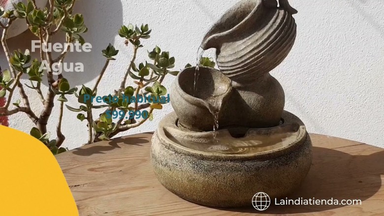 Variedad de fuentes de agua | Lamparas de sal del Himalaya | La India Tienda