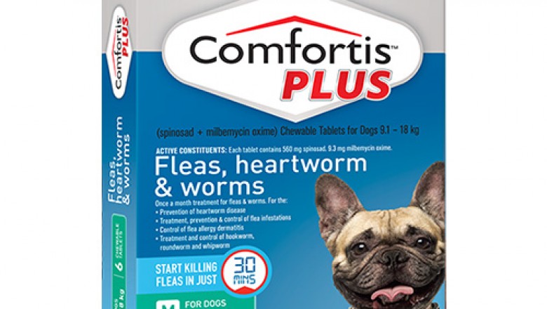 Comfortis Plus Pink For Medium Dogs 9.1-18Kg 6 Pack | DiscountPetCare