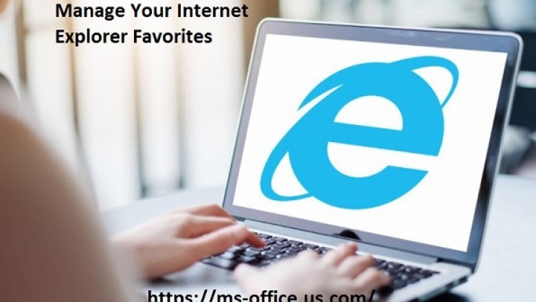 Method to Manage Internet Explorer Favorites: - office.com/myaccount