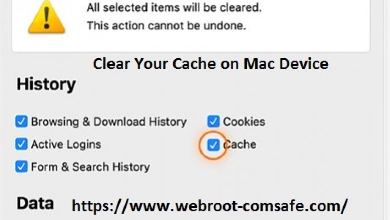 Steps to Clear Your Cache on Mac Device: - webroot.com/safe