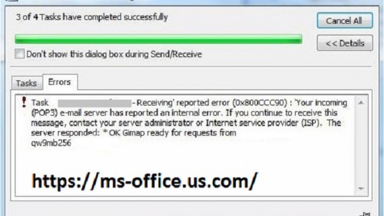 How to Troubleshoot Outlook Error 0x800ccc90? - www.office.com/setup