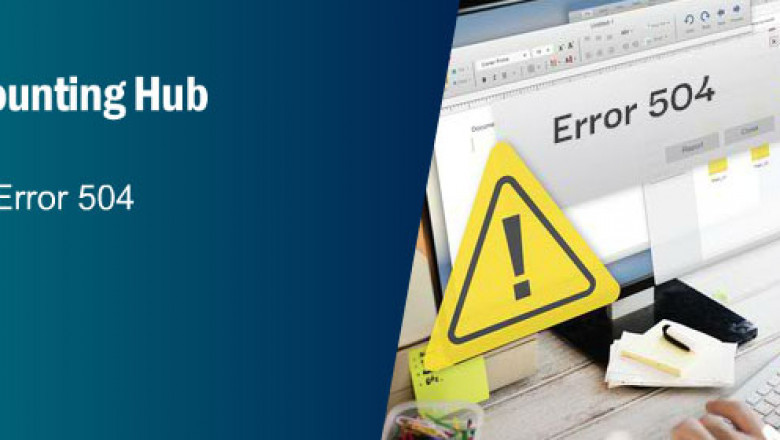 Fixed : Sage 50 Error 504