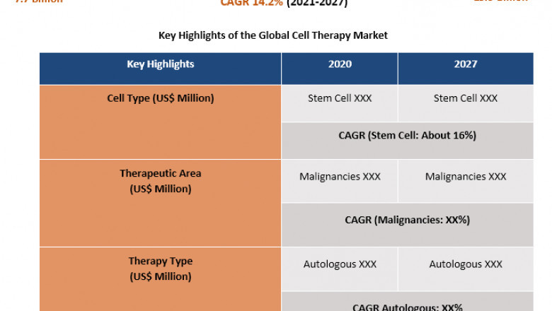 Cell Therapy Market Size, Trend Analysis, CAGR Value and forecast