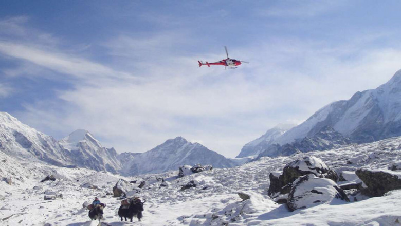 Helicopter Return trek from Everest Base Camp