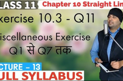 Miscellaneous Exercise of Straight Lines Class 11 Maths IIT JEE Mains